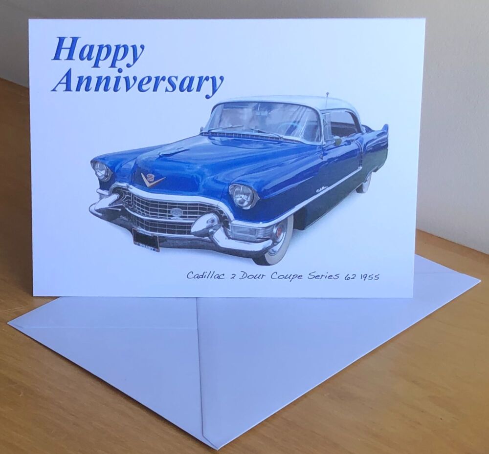 Cadillac 2 Door Coupe 1955 - Birthday, Anniversary, Retirement or Blank Car