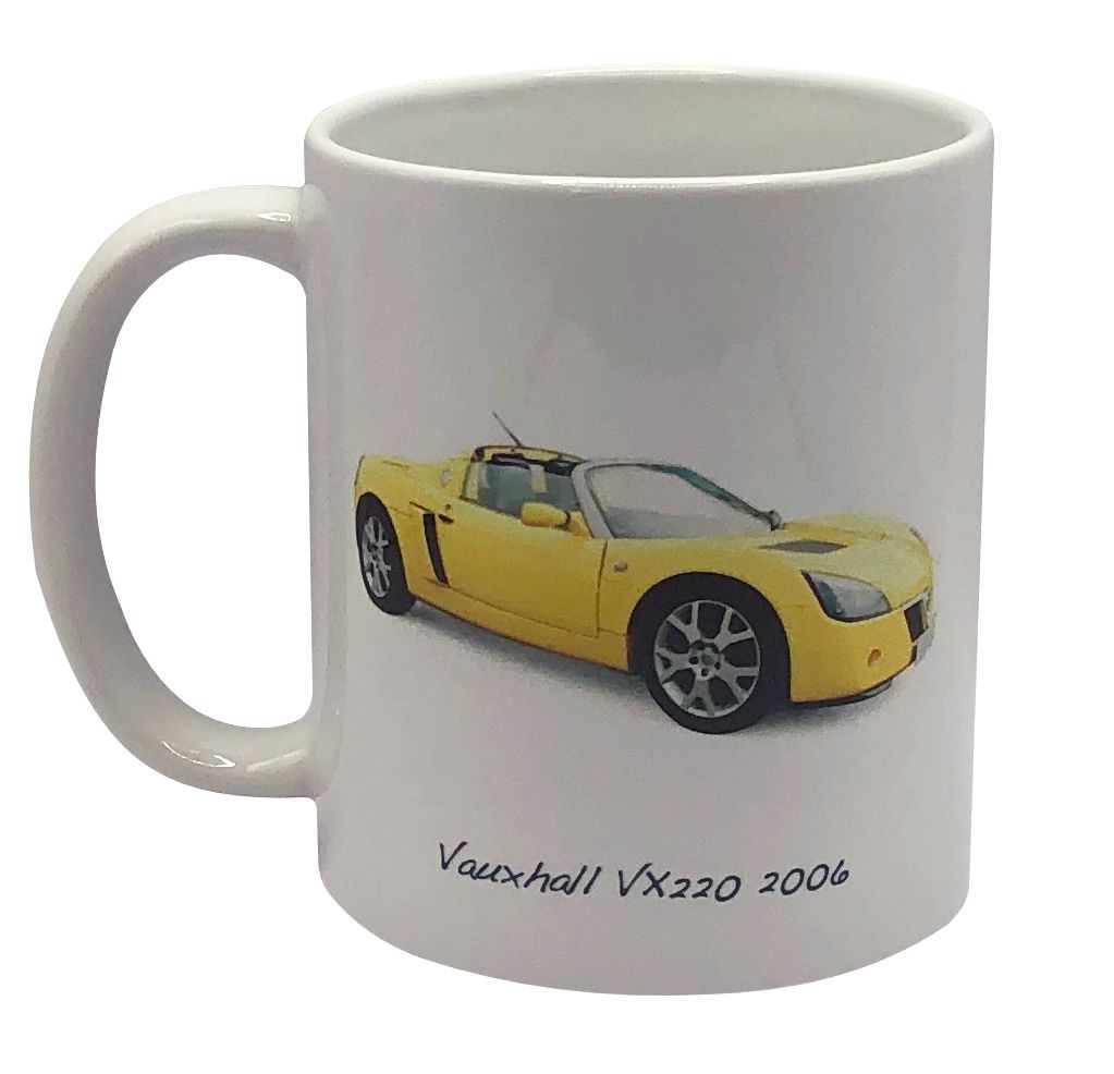 Vauxhall VX220 2006 11oz Ceramic Mug - Plain or Design with Lines - Single or Set of Four(4)
