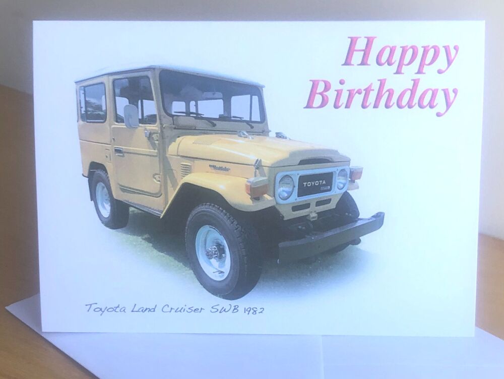 ToyotaLand Cruiser SWB 1982 - Birthday, Anniversary, Retirement or Blank Ca