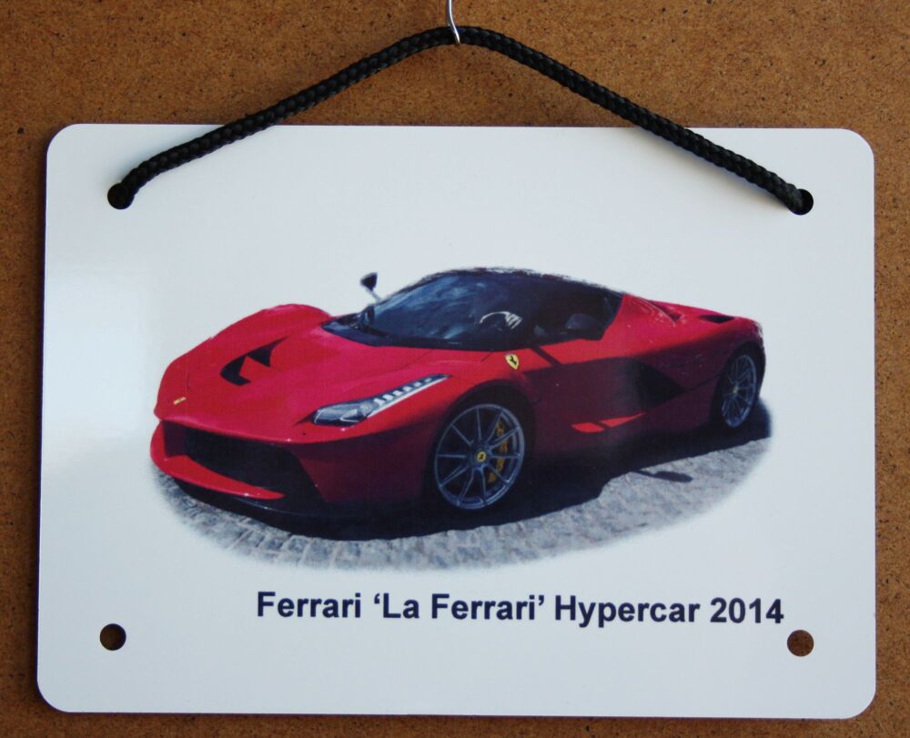 Ferrari Hypercar 2014 - Aluminium Plaque (A5 or 203x304mm) - Present for the Car Enthusiast