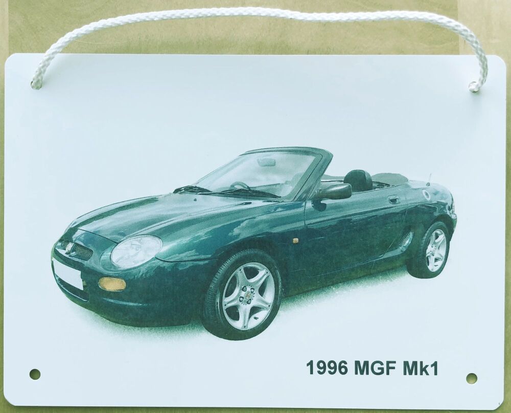 MGF Mk1 1996- Aluminium Plaque A5 148 x 210mm or 203 x 304mm