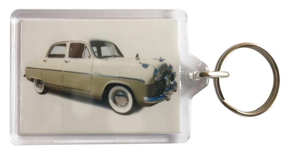 Ford Zodiac Mk1 1956 - Plastic Keyring with 35 x 50mm Insert - Free UK Delivery