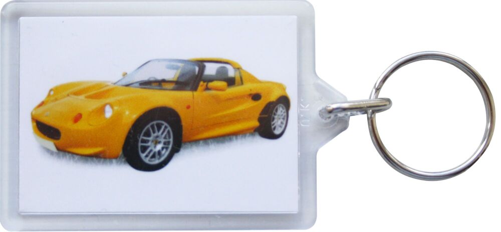 Lotus Elise S1 1999 - Plastic Keyring with 35 x 50mm Insert - Free UK Delivery