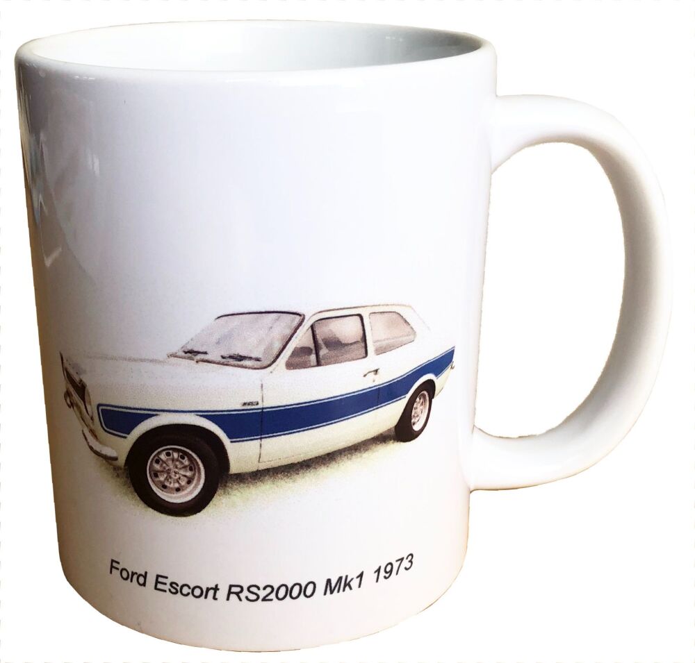 Ford Escort RS2000 - 11oz Ceramic Mug - Ideal Gift for the Car Enthusiast - Single or Set of Four(4)