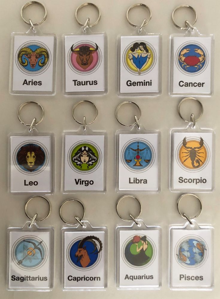Astrological Key Rings