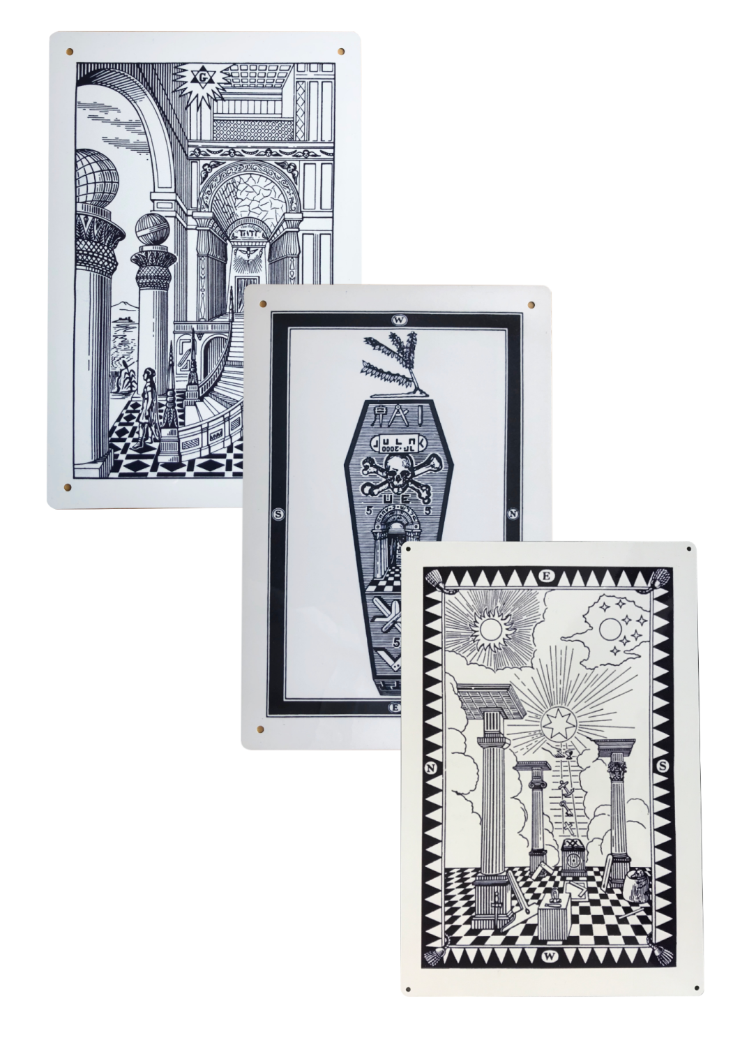 First, Second and Third Degree Tracing Board Set- Portable - 203x304mm