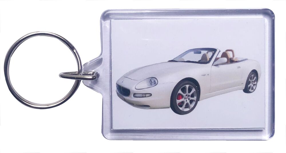 Maserati 4200 2001 - Plastic Keyring with 35 x 50mm Insert - Free UK Delivery