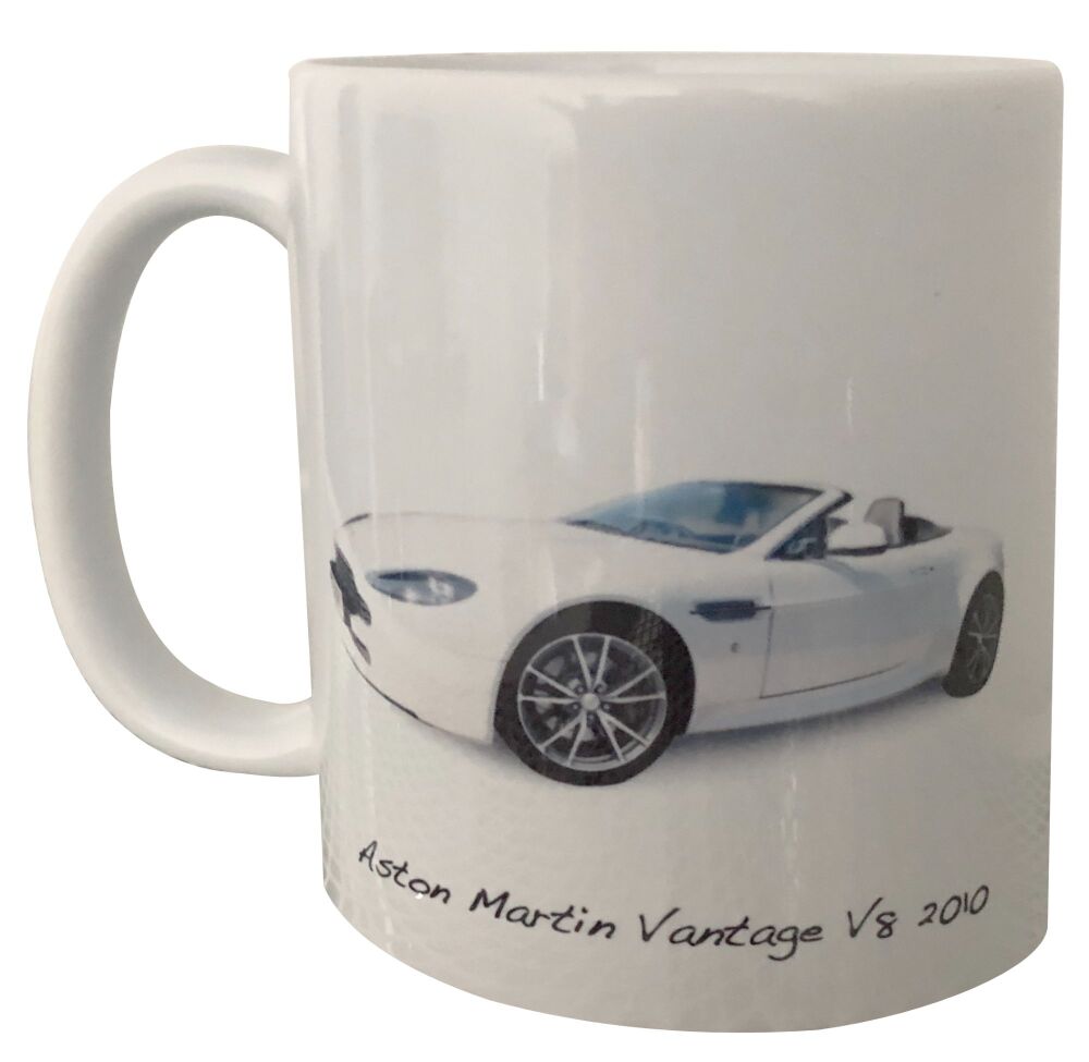 Aston Martin Vantage V8 2010 - Coffee Mug - Ideal Gift for the Sports Car Enthusiast - Single or Set of Four(4)
