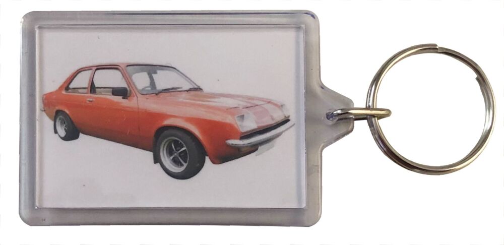 Vauxhall Chevette 1980 - Plastic Keyring with 35 x 50mm Insert - Free UK Delivery