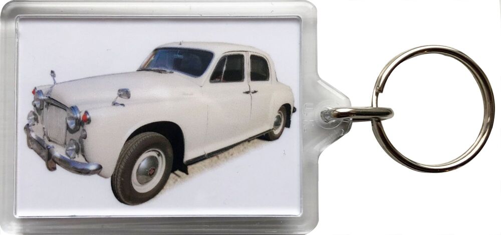Rover 90 P4 1956 - Plastic Keyring with 35 x 50mm Insert - Free UK Delivery