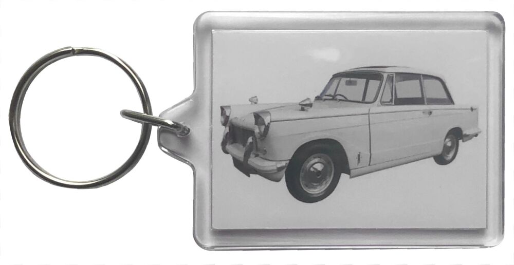 Triumph Herald 12/50 1964 - Plastic Keyring with 35 x 50mm Insert - Free UK Delivery
