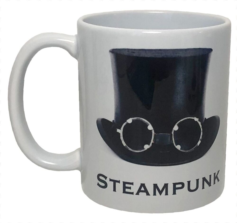 Black Hat with Goggles - Steampunk - 11oz Ceramic Mug