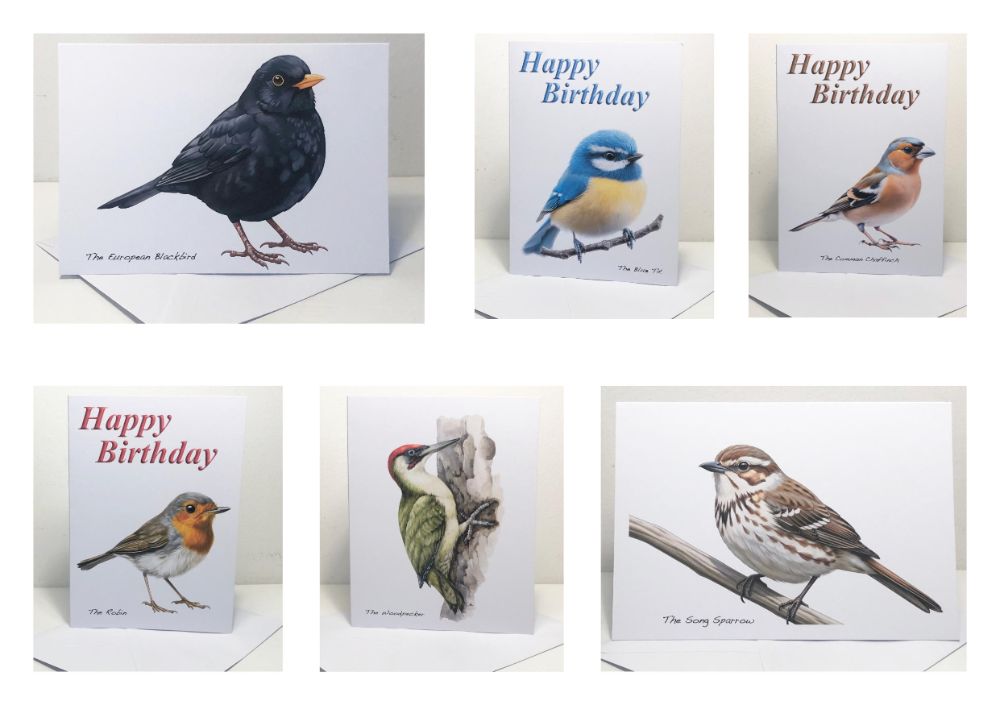 British Birds - Greeting Cards