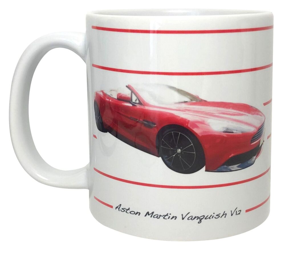 Aston Martin Vanquish V12 - 11oz Coffee Mug -Single, Pair(2) or Set of Four(4)