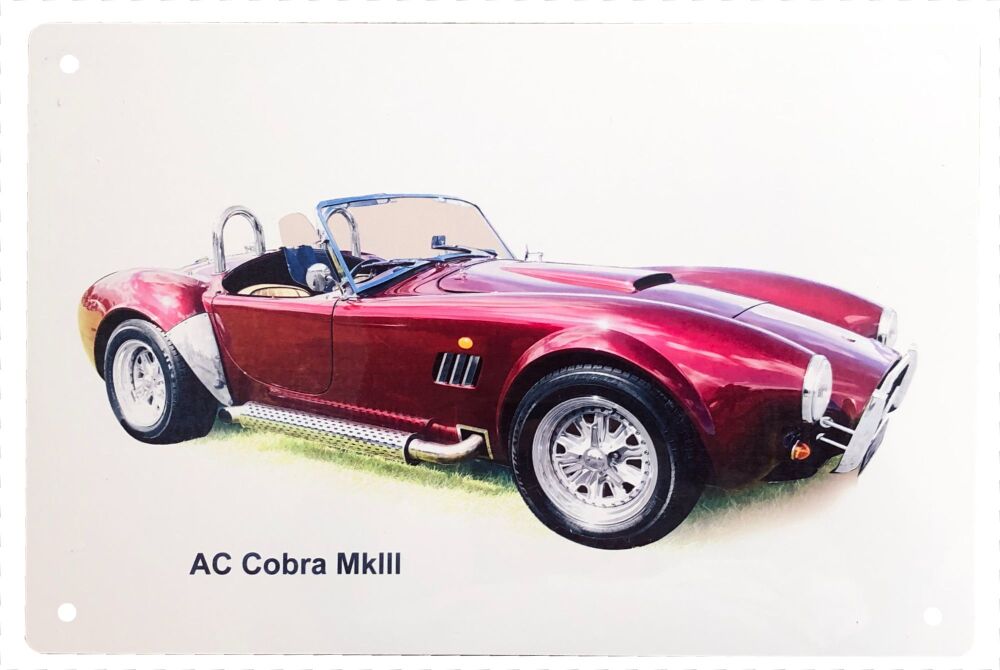 AC Cobra Mk3 - Aluminium Plaque (203x304mm)