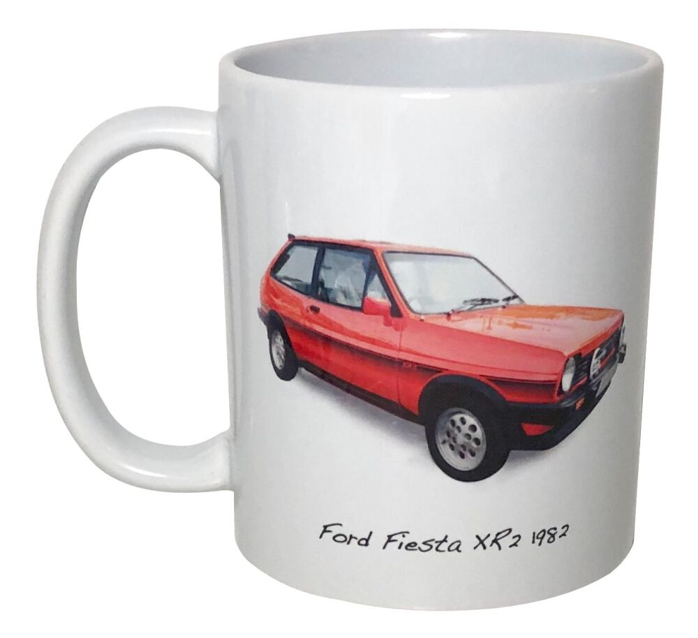 Ford Fiesta XR2 1982 - 11oz Ceramic Mug - Single, Pair(2) or Set of Four(4)