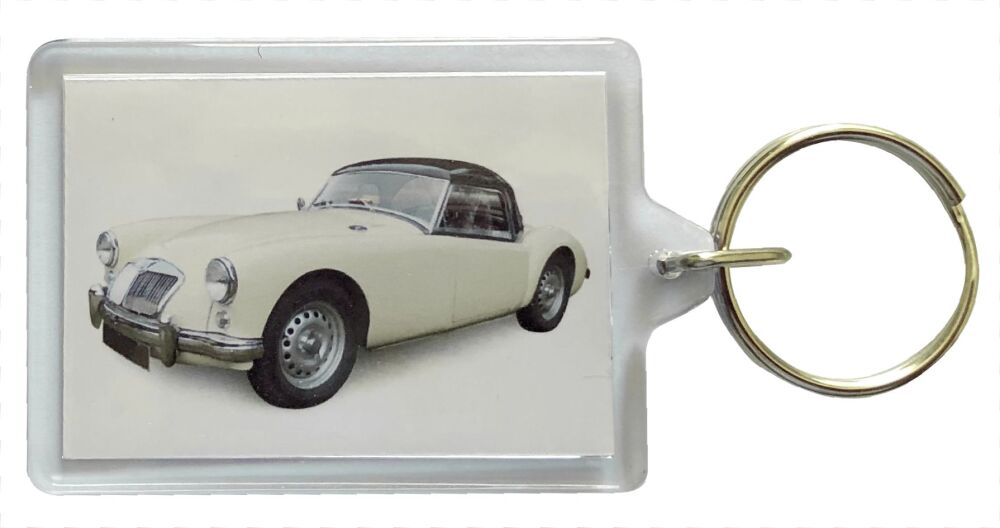 MGA 1600 1959 - Plastic Keyring with 35 x 50mm Insert - Free UK Delivery