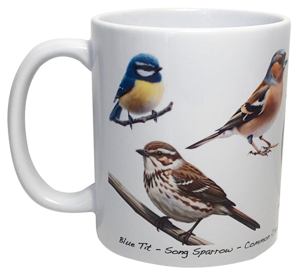 British Birds - 11oz Ceramic Mug - Single, Pair(2) or Set of Four(4)