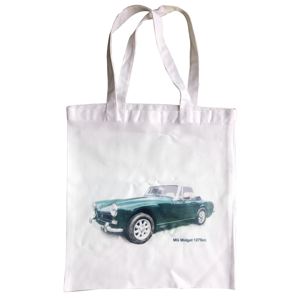 MG Midget Mk3 - Shopping Tote Bag - Approx Size 39x37cm plus Handles