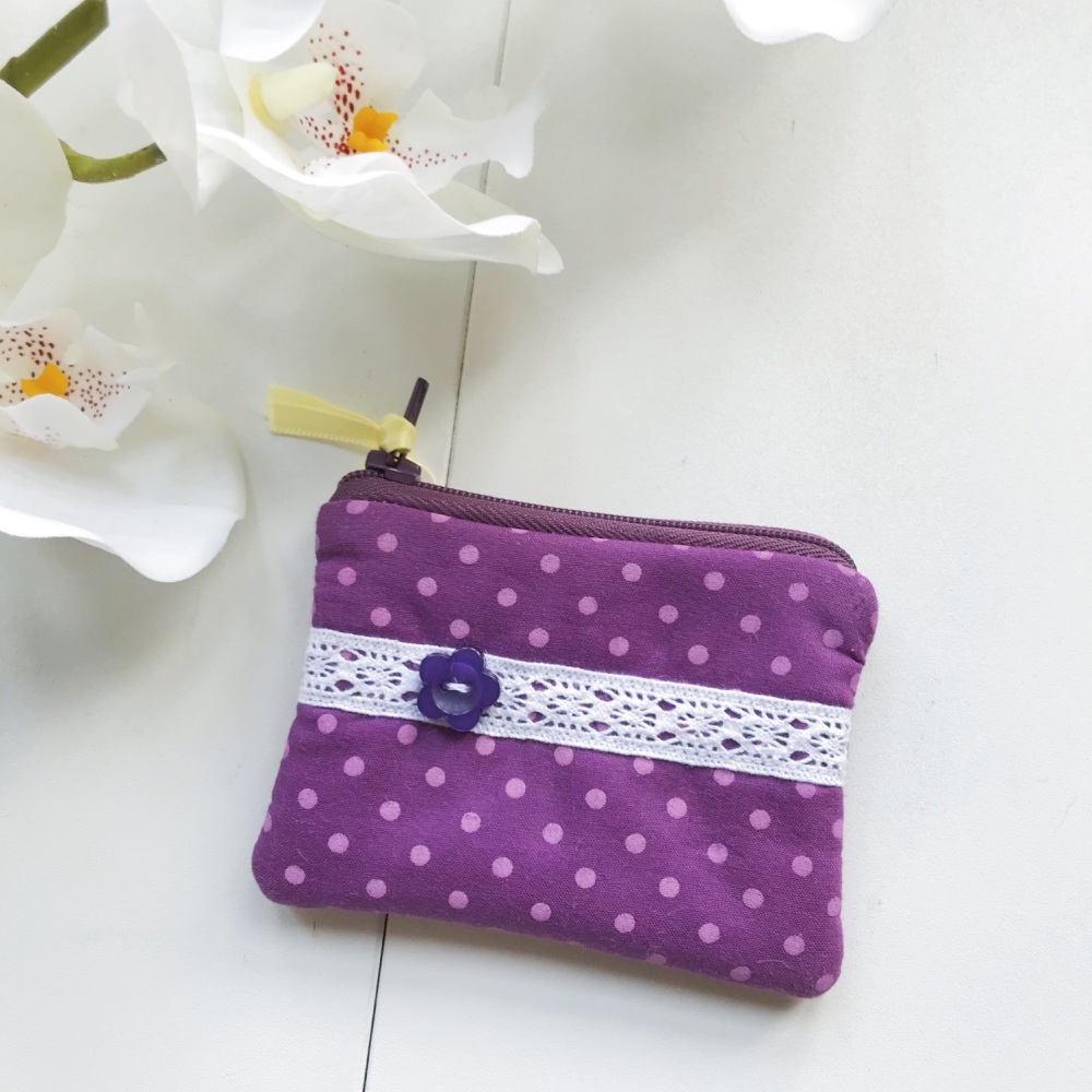 fabric coin purse