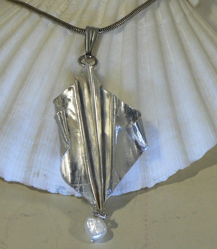 Sterling silver fold formed beauty