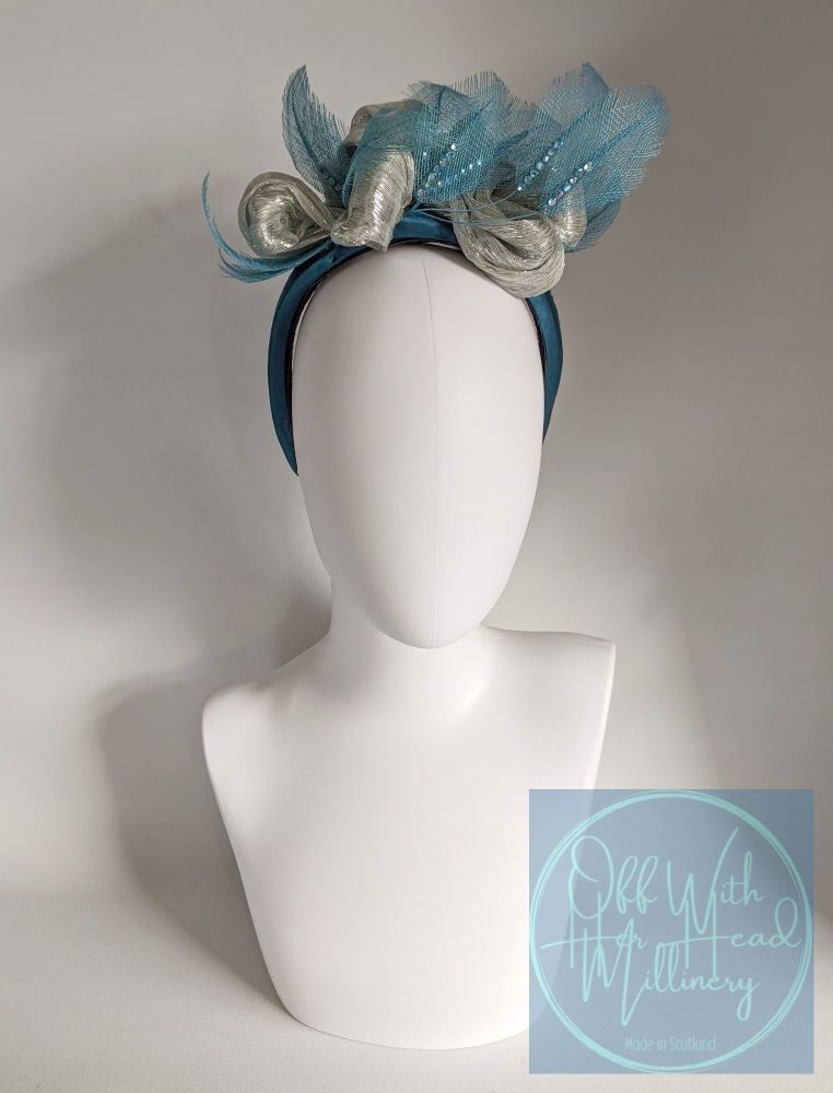 "Rosalind" in Teal and Silver