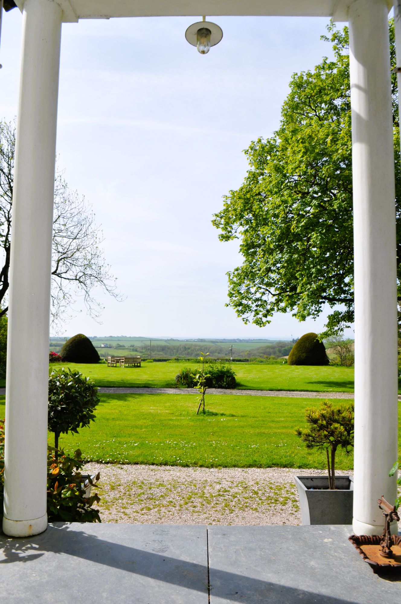 view from the front door