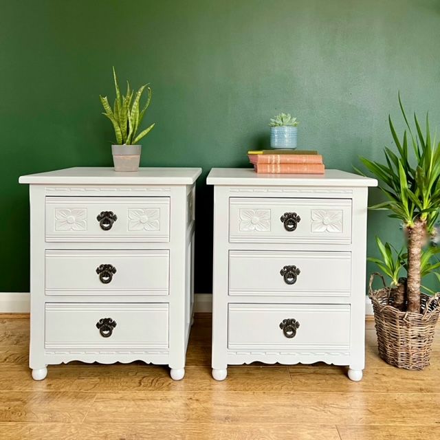 Ercol Dresser painted in Fusion Mineraal Paint Homestead Blue