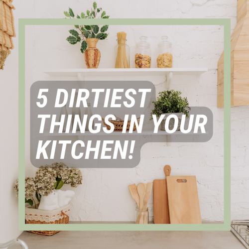 5 dirtiest things in the kitchen