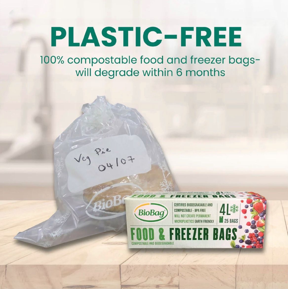 Plastic Free Freezer bags