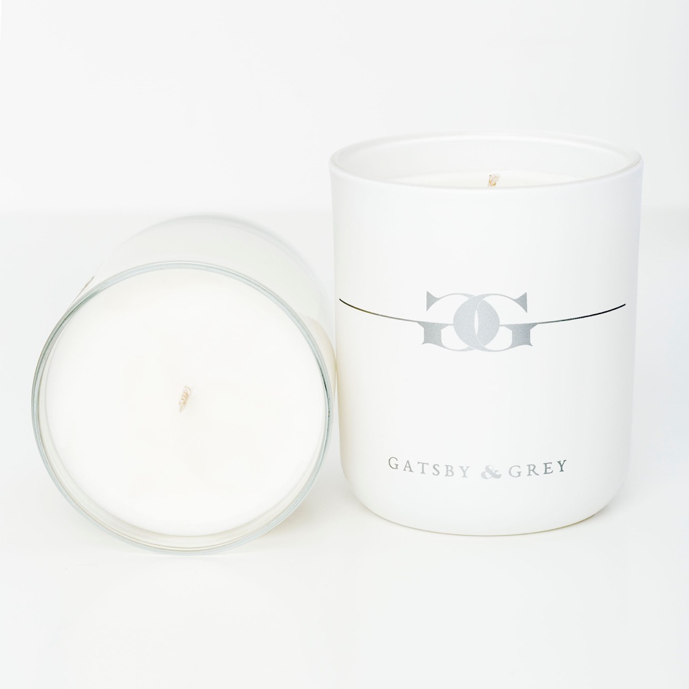 White As A Feather Candle