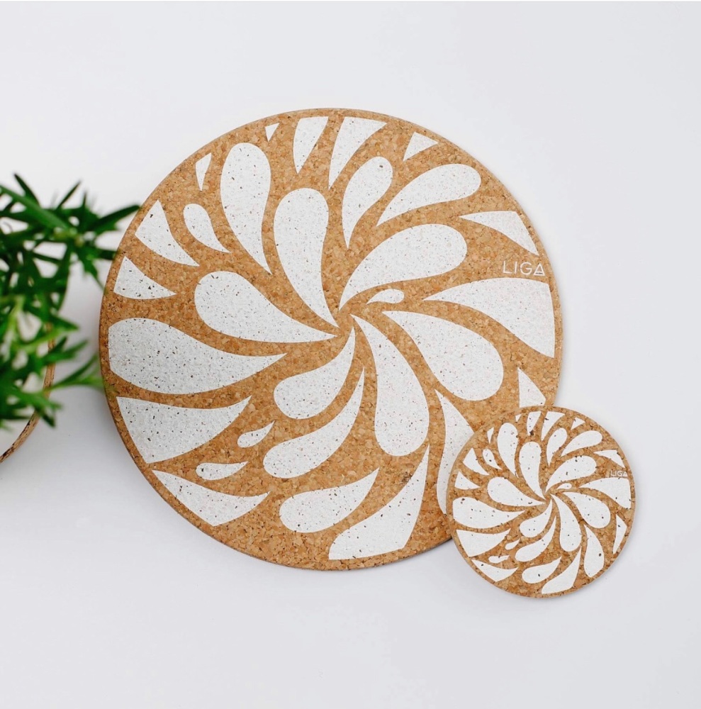 Printed Cork Table Mats And Coasters