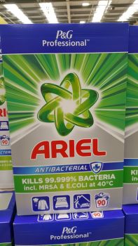 Ariel ANTI-BACTERIAL Washing Powder Laundry Detergent 90 Wash Box 
