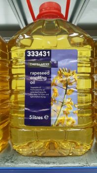 Chef's Larder Rapeseed Cooking Oil 5 Litres