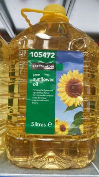 Chef's Larder Pure Sunflower Oil 5 Litres