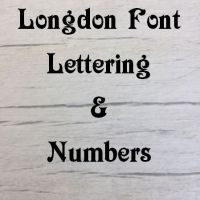 Longdon font Letters words and names