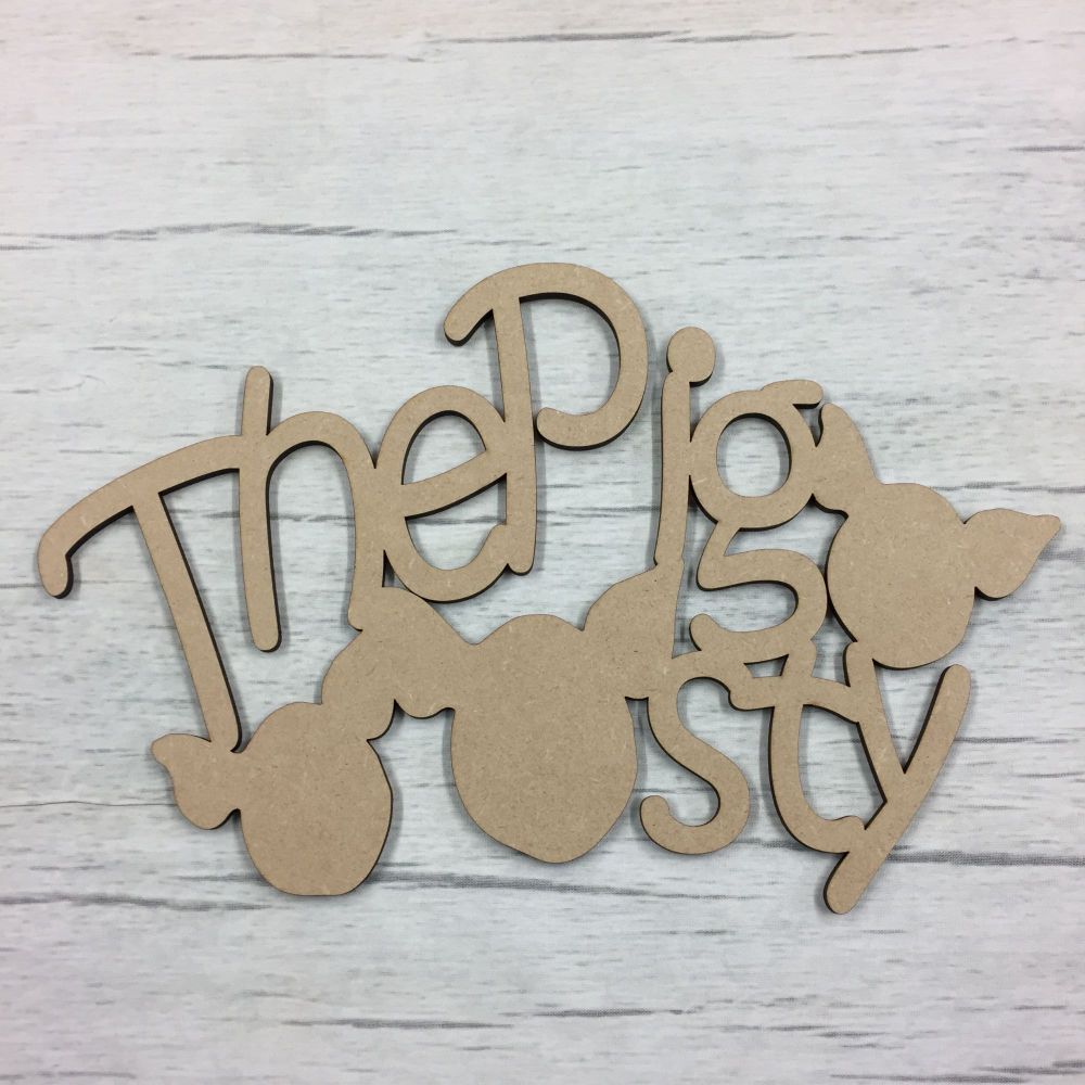 The Pig Sty door Plaque