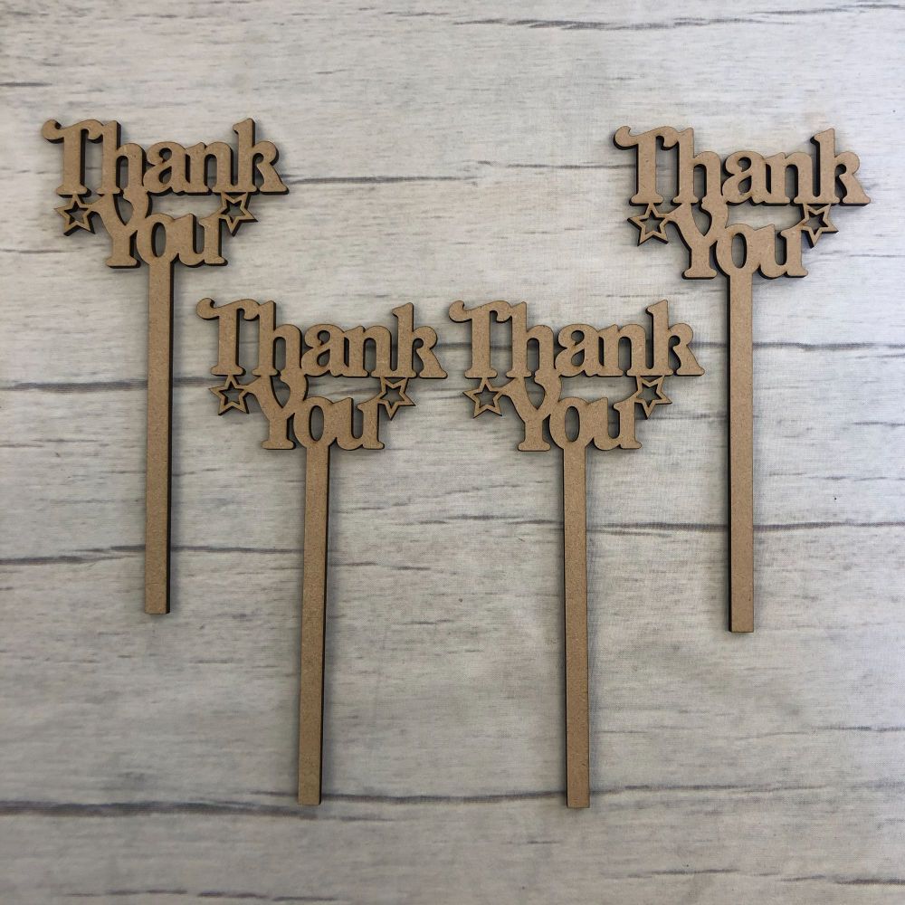 'Thank you' craft sticks set of 4