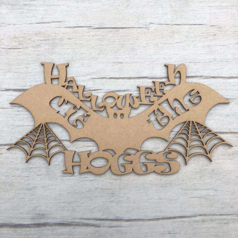 Halloween at the..' Halloween hanging Plaque - customised