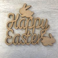 Happy Easter' wall plaque