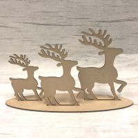 Christmas reindeer - freestanding set of three