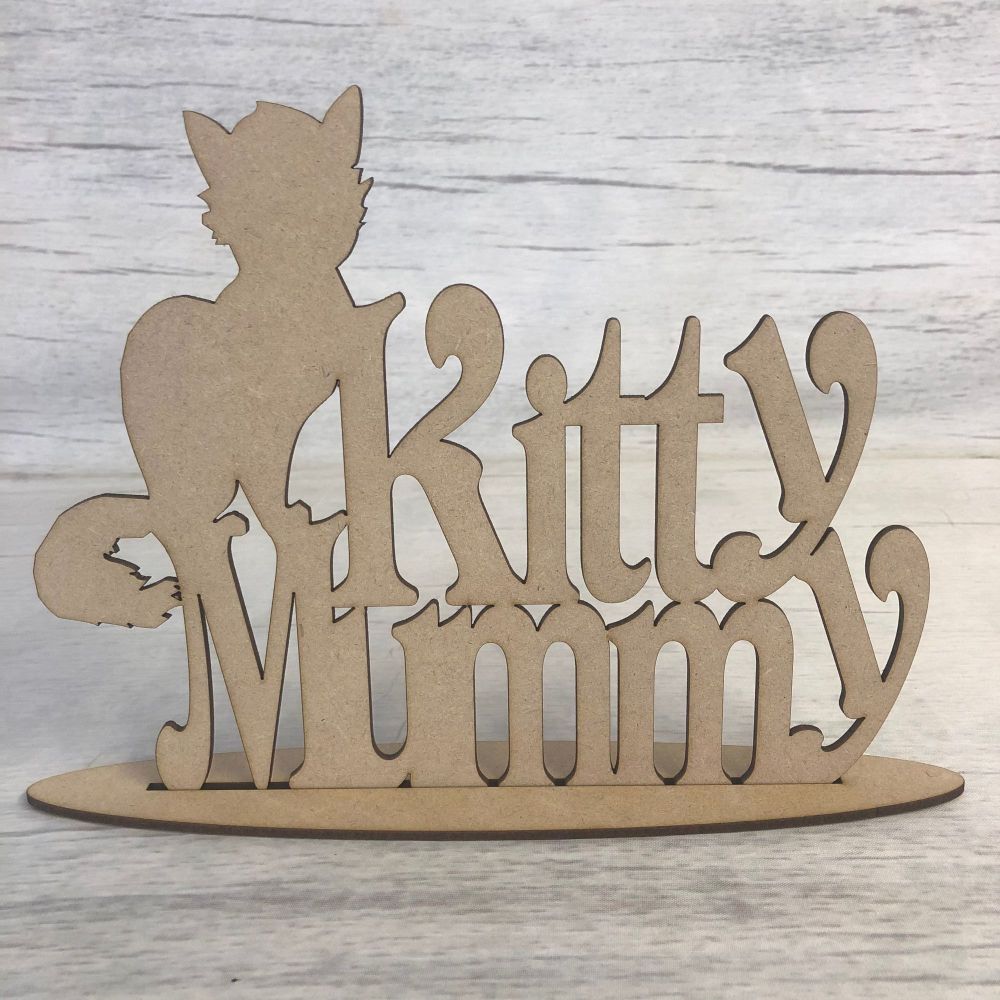 Free standing plaque - 'Kitty Mummy'
