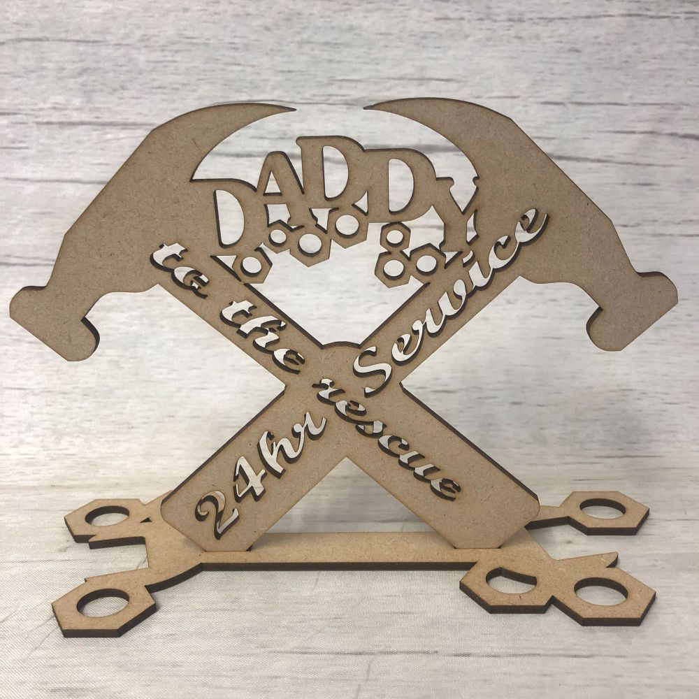 Daddy to the rescue plaque