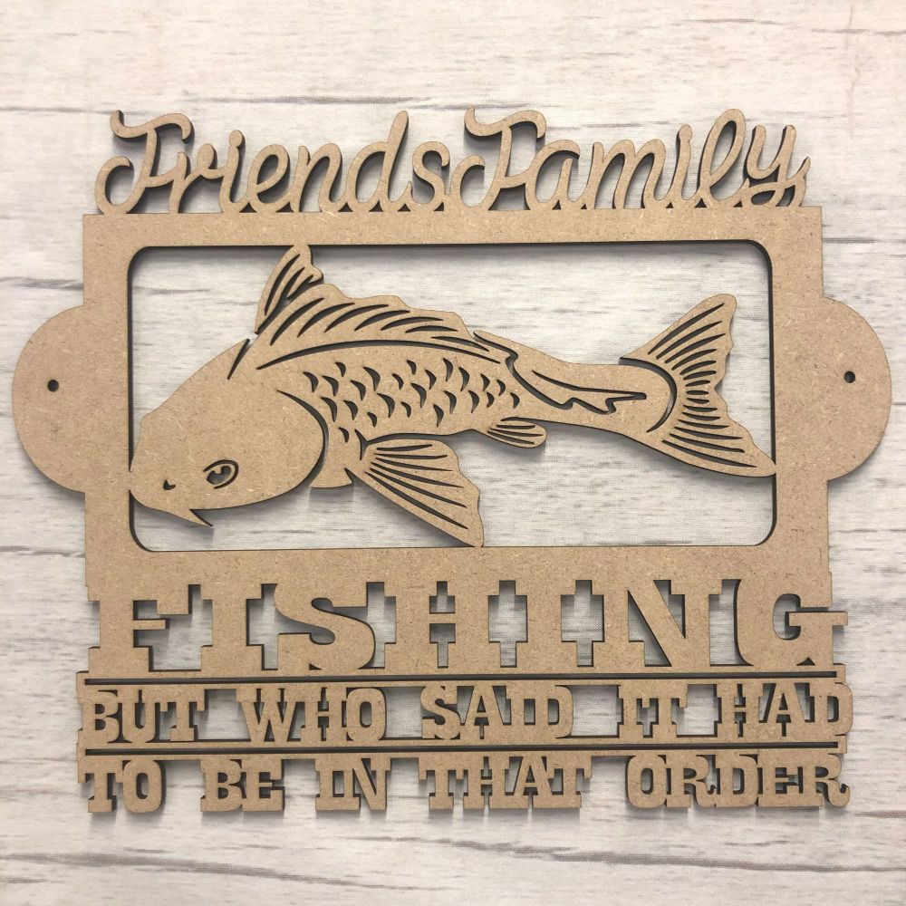 Fishing friends door plaque