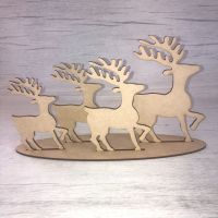 Christmas reindeer - freestanding set of four