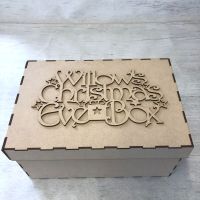 Keepsake box & topper - Christmas Eve Box  - customised