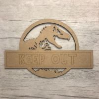 Door plaque - Dinosaur - Customised