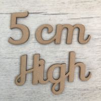 5cm high (3mm thick)