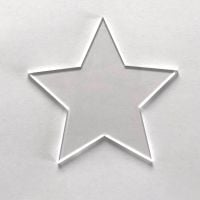 Clear Acrylic Star  