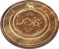 Accessories ~ Incense - Plate 2-in-1 Wooden Hand carved  ~ Various patterns available